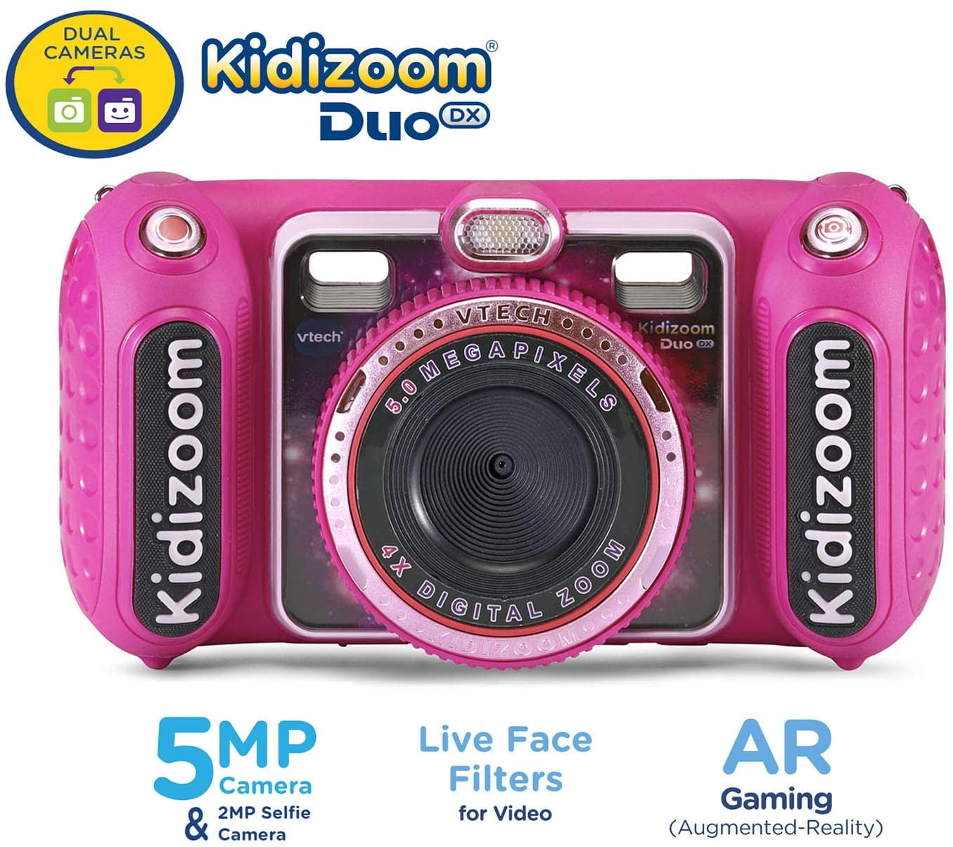 vtech kidizoom duo selfie camera pink