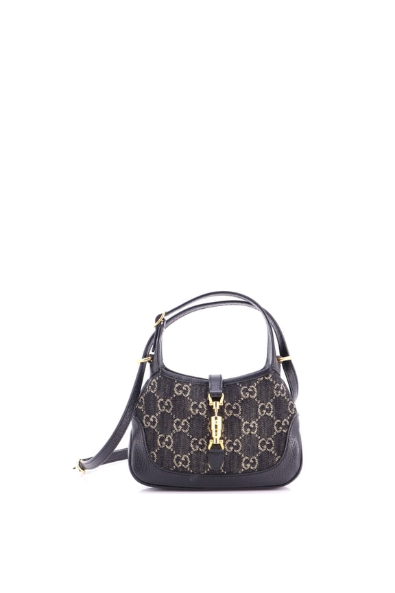 Pre-Owned Jackie 1961 Hobo GG Denim Mini By Rebag