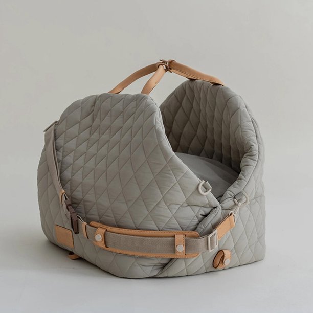 Perrera impermeable de nailon para perros, cama sólida desmontable para cachorros, correa ajustable para el hombro