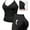 ZYYD53BK#, variant on Top-kevin Women's Black Polk Dot Print Halter Neck Tankini Top Two Piece Bathing Swimsuit