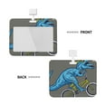 thumbnail image 2 of Easygdp Fun Riding Dinosaur Card Badge Holder Work Badge Sleeve for Office, School, Factory, ID Credit Cards, Driver Licenses and Passes, 2 of 7