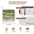 thumbnail image 7 of Sage Green Ombre Pot Holders for Kitchen Heatproof Potholder, 5 Pack Modern Moire Abstract Art Luxury Hot Pads Multipurpose Oven Pads Cloth Potholders Trivet for Cooking Baking, 7 of 7