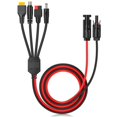 thumbnail image 1 of Divisor de Cable Extensión Conector Panel Solar 4 en 1 para Adaptador CC Enchufe Alimentación Hembra, 1 of 5