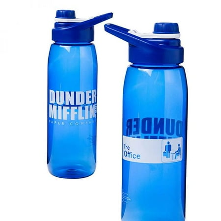

The Office 844267 28 oz Dunder Mifflin Logo Screw Lid Tritan Water Bottle