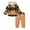 Brown, variant on Younger Tree Toddler Baby Boy Sweatshirt Clothes Outfits Infant Winter Long Sleeve Hoodie Plaid Sweatsuit