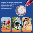 thumbnail image 4 of Premios Plata Con Cinta para El Cuello 2 Pulgadas Competiciones Deportivas (plata) 10 Uds., 4 of 5