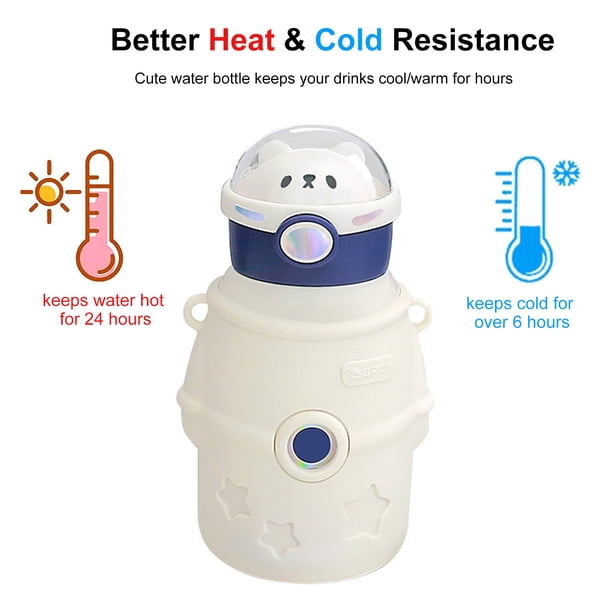 Frascos de vacío de 500 ml con pegatinas Hervidor térmico frío y caliente para deportes al aire libre Barbie Nuevos Originales