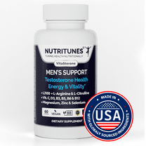 NUTRITUNES Men’s Health Supplement with LJ100® Tongkat Ali and NutriNOs Blend – 60 Capsules