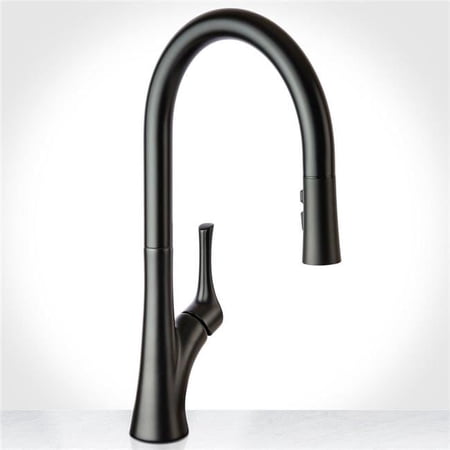 Miseno MNO171LFB Single Handle Pull Down Kitchen Faucet Flat Black