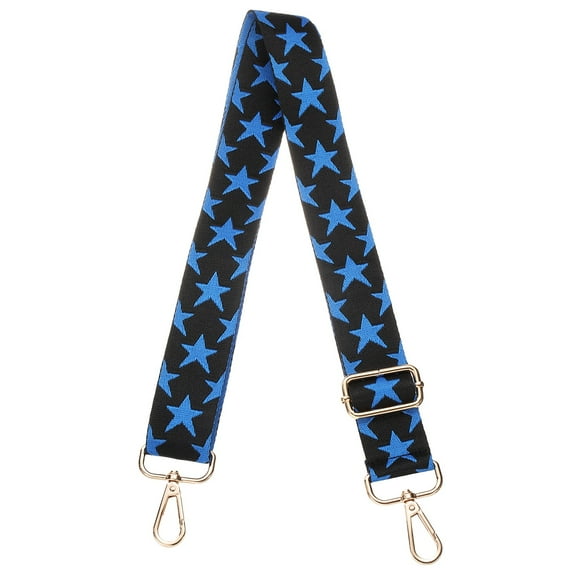 Uxcell Purse Straps Replacement Crossbody, 51 Inch Wide Shoulder Bag Strap Adjustable Canvas Straps for Handbag Wallet Clutch Crossbody Bags, Star Strip