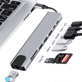 thumbnail image 5 of Tipo C Hub 8 En 1 Adaptador Usb C A Hdmi Con Ethernet gris, 5 of 5