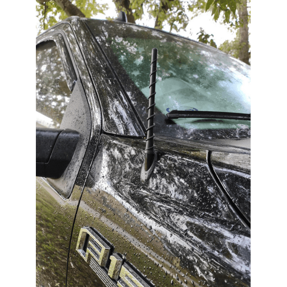 7" inch Short Rubber Spiral Black Antenna Mast Radio AM/FM for FORD F-150 2009-2023