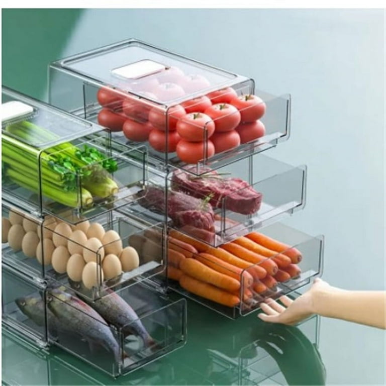 Drawer Refrigerator Transparent Storage Box Fruit Vegetable