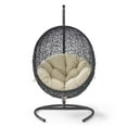 thumbnail image 5 of Swing Lounge Chair, Sunbrella, Black Beige, Modern Contemporary Urban Design, Outdoor Patio Balcony Cafe Bistro Garden Furniture Hotel Hospitality, 5 of 7