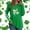 06 White, variant on YueHuiYing Women's St. Patricks Day Loose Fit Sweatshirt Irish Clover Print Long Sleeve Pullover Shamrock Round Neck Shirt Tops