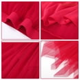 thumbnail image 5 of JASGOOD Tulle Skirts for Women High Low Layered Irregular A-Line Midi Skirt Elastic High Waist Party Skirt, 5 of 7