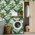 thumbnail image 4 of Peel and Stick Wallpaper 17.7in x 9.8ft Tropical Greenery Palm Leaves Vibrant Foliage Contact Paper Vinyl Waterproof Self Adhesive Wall Paper for Bedroom Shelf Cabinet Renter Friendly, 4 of 8