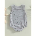 thumbnail image 4 of Bagilaanoe Newborn Baby Girl Boy Rompers Print Sleeveless Bodysuit 3M 6M 12M 18M Infant Summer Casual One Piece Jumpsuit, 4 of 8