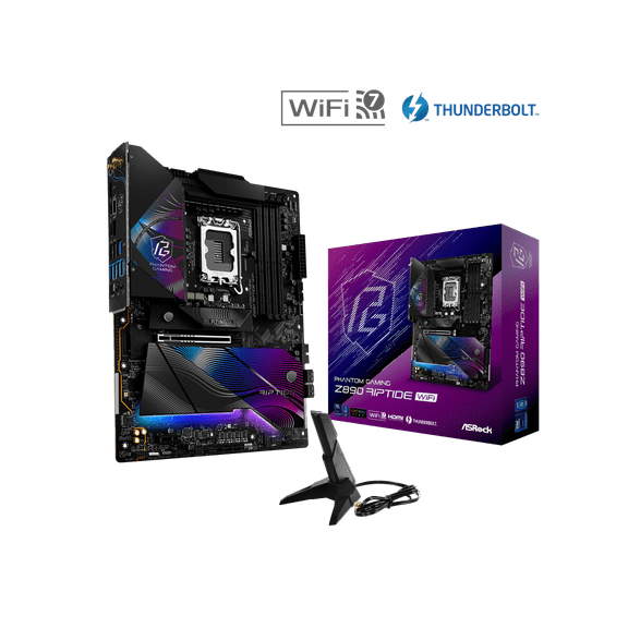 ASRock Z890 Riptide WiFi LGA 1851 Intel Z890 SATA 6Gb/s ATX Motherboard