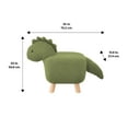 thumbnail image 7 of Kvell Kids Dinosaur Knitted Upholstery Foot Stool, Green, 7 of 7