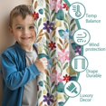 thumbnail image 3 of Blackout Kids Curtains,Pioneer Flower Floral Print Pattern Childrens Insulated Curtains Set Of 2,Bedroom Essentials,Toddler Room Decor 42"x54", 3 of 5
