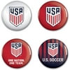 US Soccer WinCraft 4-Pack Buttons Set