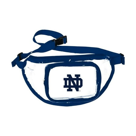 Logo Brands 190-881 Notre Dame Clear Fanny Pack