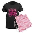 thumbnail image 5 of CafePress - Pink Octopus Women's Dark Pajamas - Women's Short Sleeve Print T-Shirt and Pants Dark Cotton Pajama Set, 5 of 7