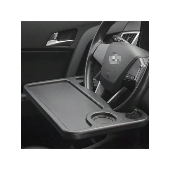 4 In 1 Car Steering Wheel Table Multifunctional Car Seat Tray For Eating And Working Double Sided Design Steering Wheel Table For Laptop Fits Most Vehicles Black