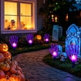 thumbnail image 2 of AZXY Solar Skeleton Hand Stake Lights Halloween Decorations, Halloween Yard Decor Halloween Outdoor Decor, Halloween Decor for Lawn Path Front Porch Party, Light Up Spooky Yard Ornament Supplies, 2 of 6