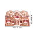 thumbnail image 3 of Christmas Bathroom Rug, Gingerbread House Bath Mat Absorbent Non Slip Shower Rug Front Door Mat for Winter Xmas Home Room Entrance,23.62"x15.75"(E), 3 of 6