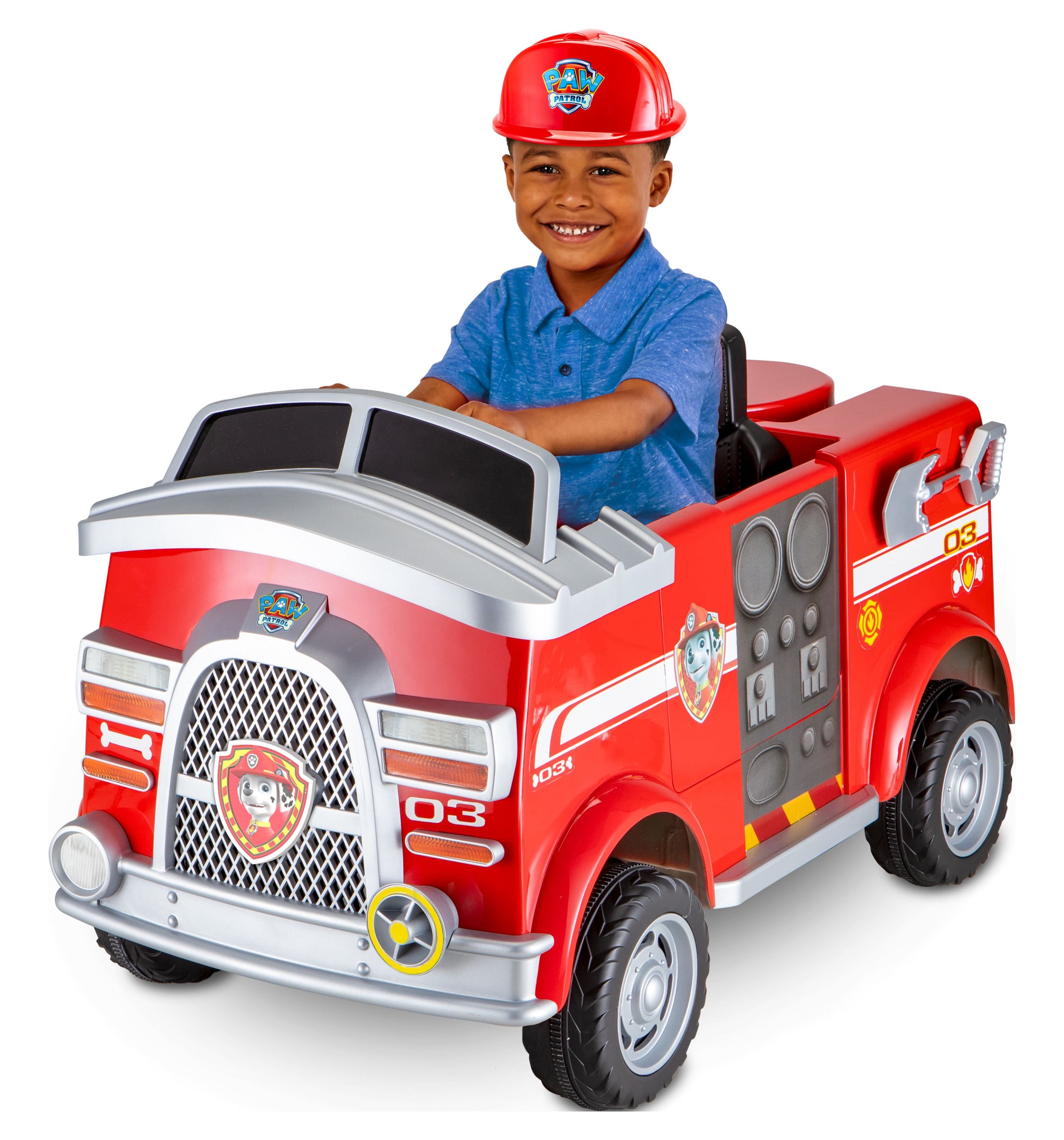 Nickelodeon's PAW Patrol: Marshall Rescue Fire Truck, Ride-On Toy by Kid Trax - image 3 of 10