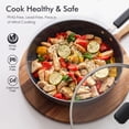 thumbnail image 4 of SENSARTE Ceramic Nonstick Deep Frying Pan Skillet, 5 QT Nonstick Omelette Pan with Lid, Induction Cookware Chef's Pan with Heat-Resistant Handle, Dishwasher Safe, Gray, 4 of 10