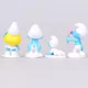 thumbnail image 4 of Venta caliente 12 Pitufos modelo de mano Dibujos animados Hermana Azul Pitufina Elfo Azul Muñeca de pastel con forma de pastel Adornos para pastel Regalo de cumpleaños para niños, 4 of 5
