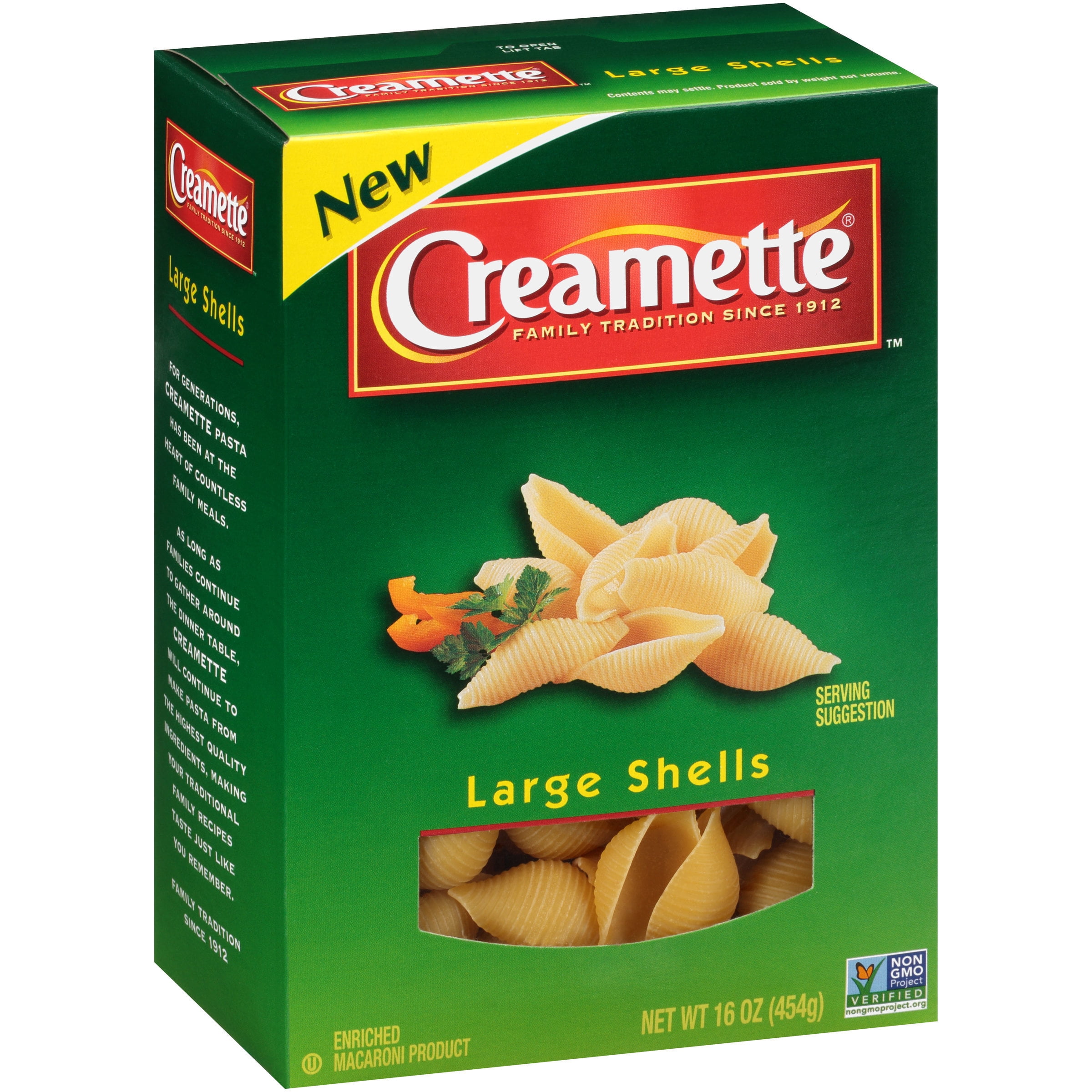(12 pack) CreametteÃÂ® Large Shells 16 oz. Box