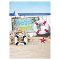 thumbnail image 1 of BSDHOME Polyester 5x7ft/ Sandy Beach Photography Backdrop Summer Party Background with Life Buoy Photo Shoot, 1 of 3