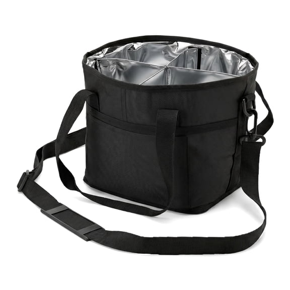 Insulated Bottle Bag, 4 Compartment Drink Bag Insulated Tumbler Carrier Caddy with Adjustable Strap for Outdoor Use