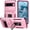 Pink, variant on Heavy Duty Case for Google Pixel 10a, Military Grade Dual Layer Hybrid Rubber Bumper with Sliding Camera Cover, Built-in 360 Degree Swivel Stand Car Magnetic for Google Pixel 10a - Rosegold