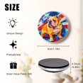 thumbnail image 2 of Glass Refrigerator Magnet 6Pcs Magnetic Fridge Sticker,Decor for Kitchen,Whiteboard,Cabinet,Bulldog Portrayed In Vivid Geometric Patterns, 2 of 5