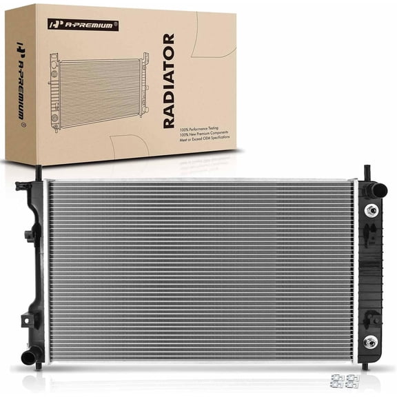 A-Premium Engine Coolant Radiator Assembly w/Transmission Oil Cooler Compatible with Chevrolet Equinox 08-17 & GMC Terrain 10-17 & Pontiac & Suzuki, 2.4L 3.0L 3.6L, Auto Trans, Replace# 19130404