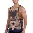thumbnail image 2 of Uemuo Pug dog Yoga Pattern Men's Muscle Shirts Sleeveless Dry Fit Gym Workout Tank Top Lightweight Sports Tank Top Beach Tank Top, Loose-fit Sleeveless Shirt-XX-Large, 2 of 7