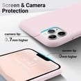 thumbnail image 3 of Compatible with iPhone 11 Pro Max Cases,Premium Silicone [Military Drop Protection] & [Anti-Scratch Soft Microfiber Lining] Slim Shockproof Phone Case, 6.5 inch, Light Pink, 3 of 13