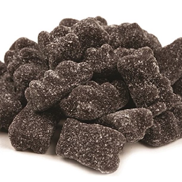 BAYSIDE CANDY ANISE BEARS LICORICE JELLY CANDY, 1LB