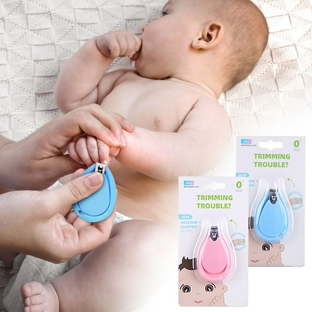 Fiudx Cortaúñas para Bebé, Construcción de Acero Inoxidable, Diseño de Mango Ergonómico, Agarre Cómodo, Uso Versátil para Manos y Pies, Adecuado para Uñas Gruesas, Incluye 1 Cortaúñas Redondo, 1,37 X