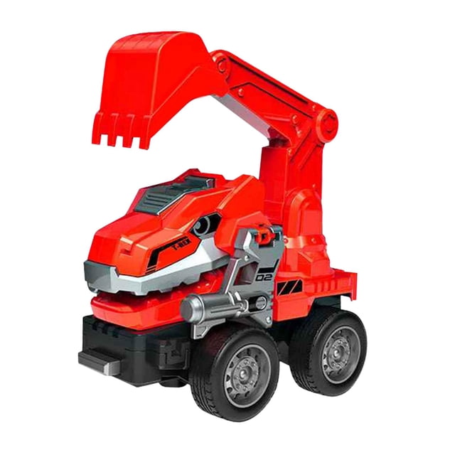 Modelo de Vehículo de Ingeniería, Juguete de Deformación, Coche de Guardería, Camión de Construcción, Juguete , Excavadora roja