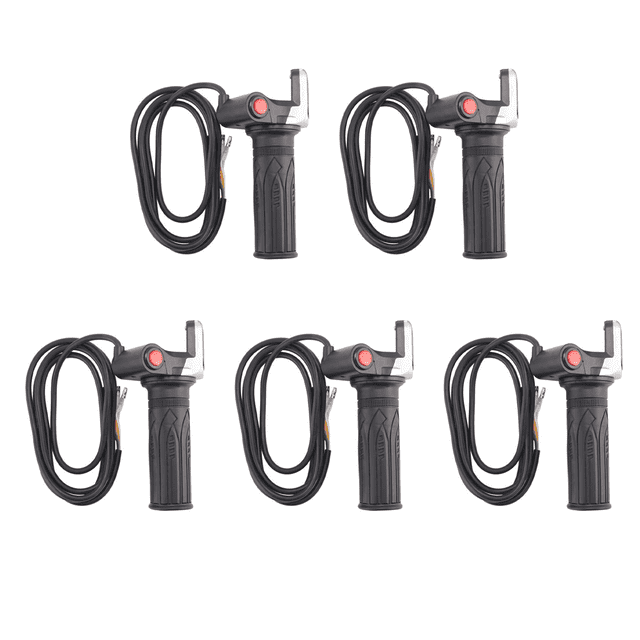 5X 48V Electric Bicycle Scooter Speed Throttle Grip Display with Switch EBike Twist Throttle Accelerator Handlebar Grip