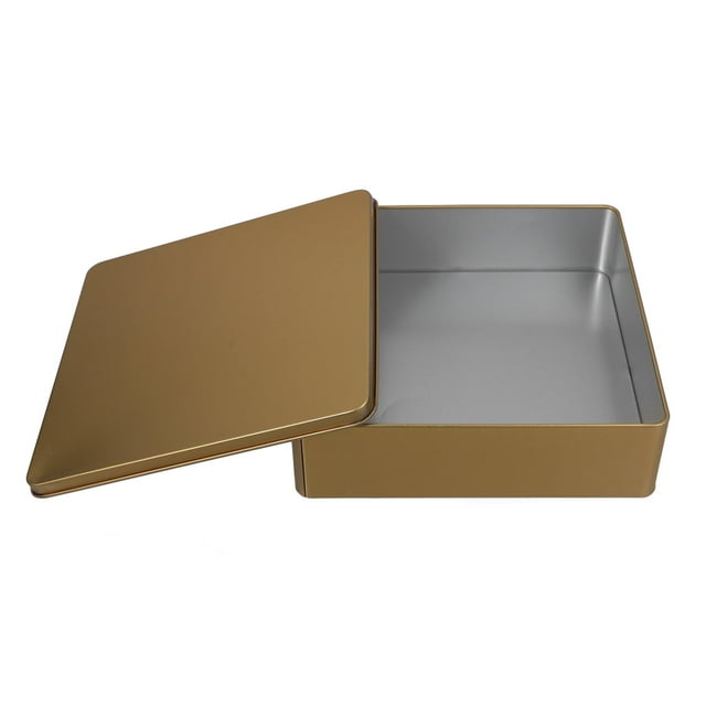 Cajas de almacenamiento de hierro Contenedores de alimentos con tapas Cajas de joyería Latas Cajas de embalaje Tarro de galletas estilo granja Latas con tapas