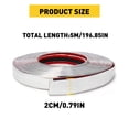 thumbnail image 2 of 3/4" Chrome Molding Trim Strip For Car Body Rear Door Side Roof Decoration, 2 of 7