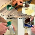 thumbnail image 6 of Powderpal Mess-Free Powder Scoop, Multifunctional Powder Sliding Spoon, Multi Purpose Scoop with Built in Funnel, Collagen Formula Coffee Scoops & Funnels System for Narrow Bottles (2TBS-Orange), 6 of 10