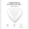thumbnail image 2 of Tree Nest Bauble Plastic Heart Hanging Christmas Tree Ornament, Clear, Single Ornament, 2 of 3